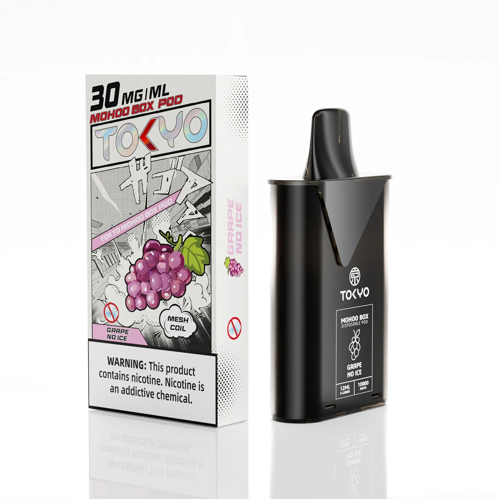 東京魔盒無涼葡萄口味 電子煙彈 為您帶來純粹濃郁的葡萄香氣,猶如置身於盛夏葡萄園中:圖片 2