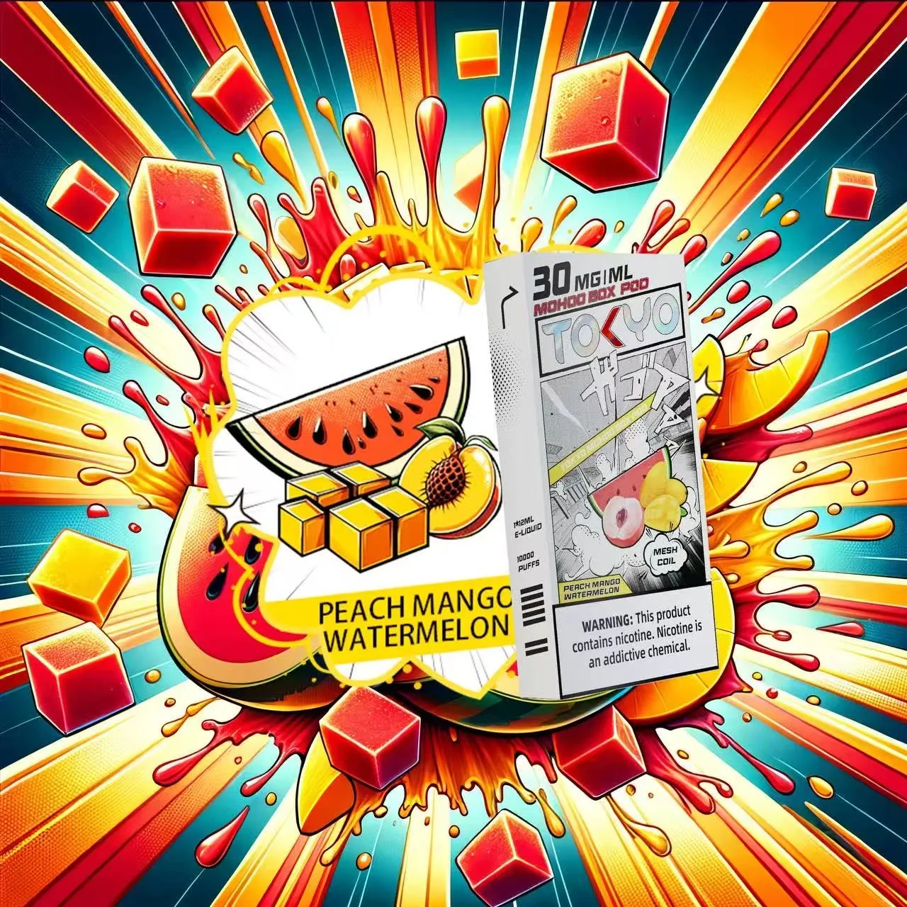 西瓜蜜桃芒果口味