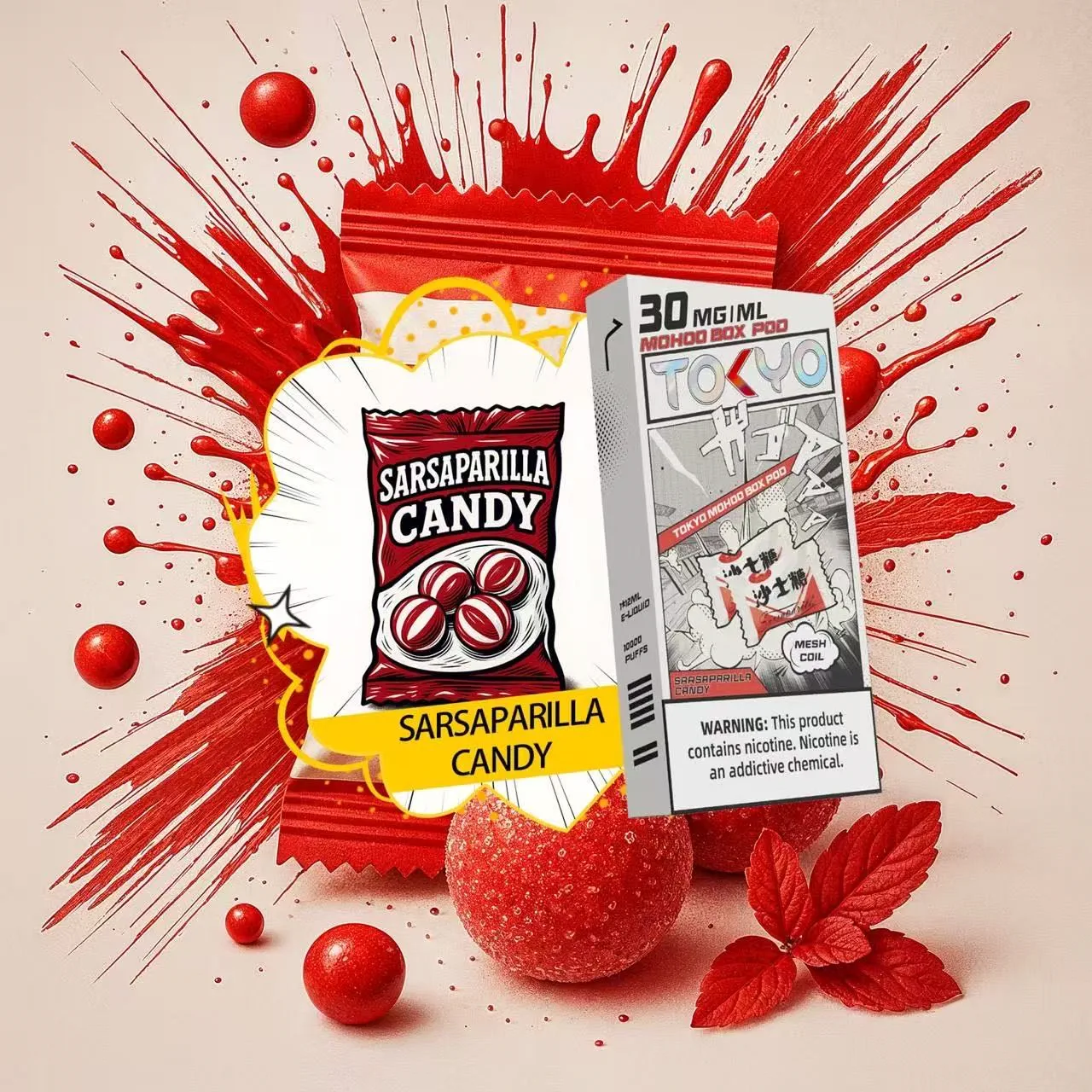 東京魔盒煙彈沙士糖果